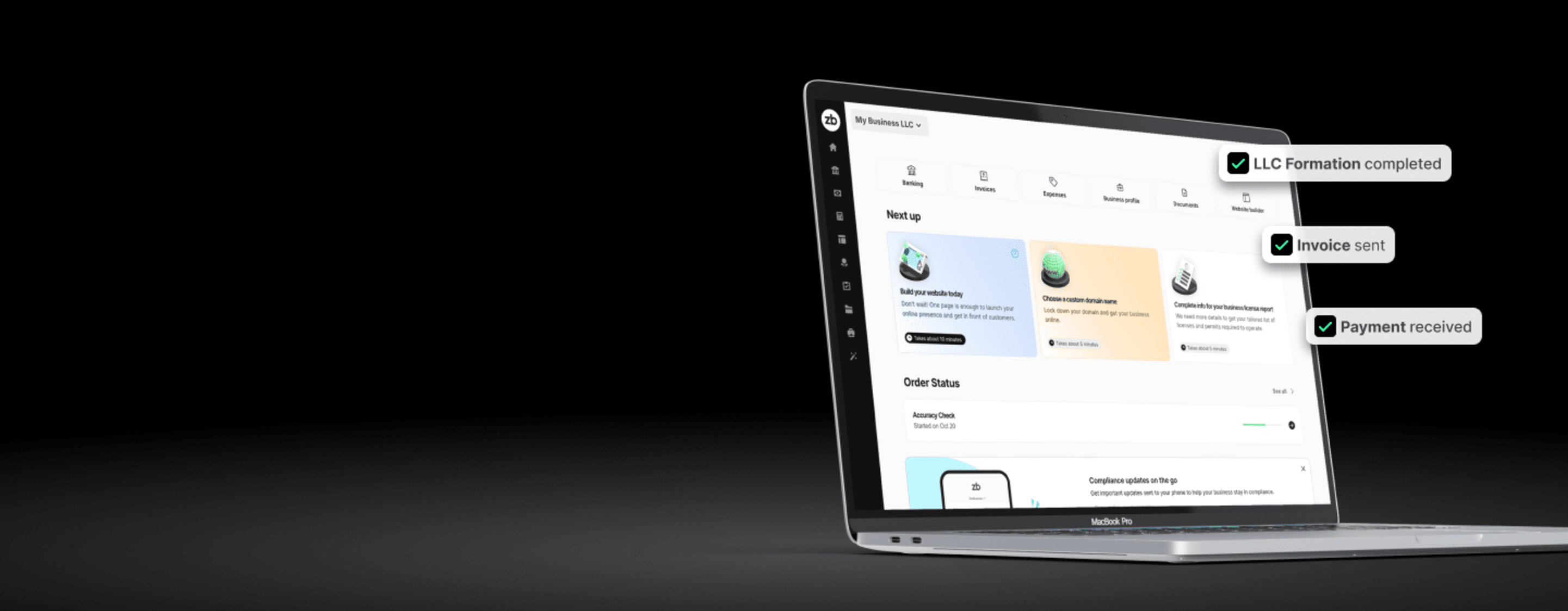 ZenBusiness product pricing
