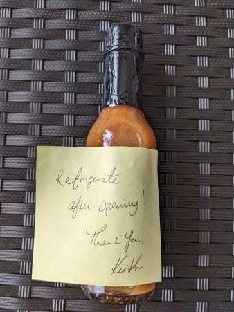 hot pepper sauce note