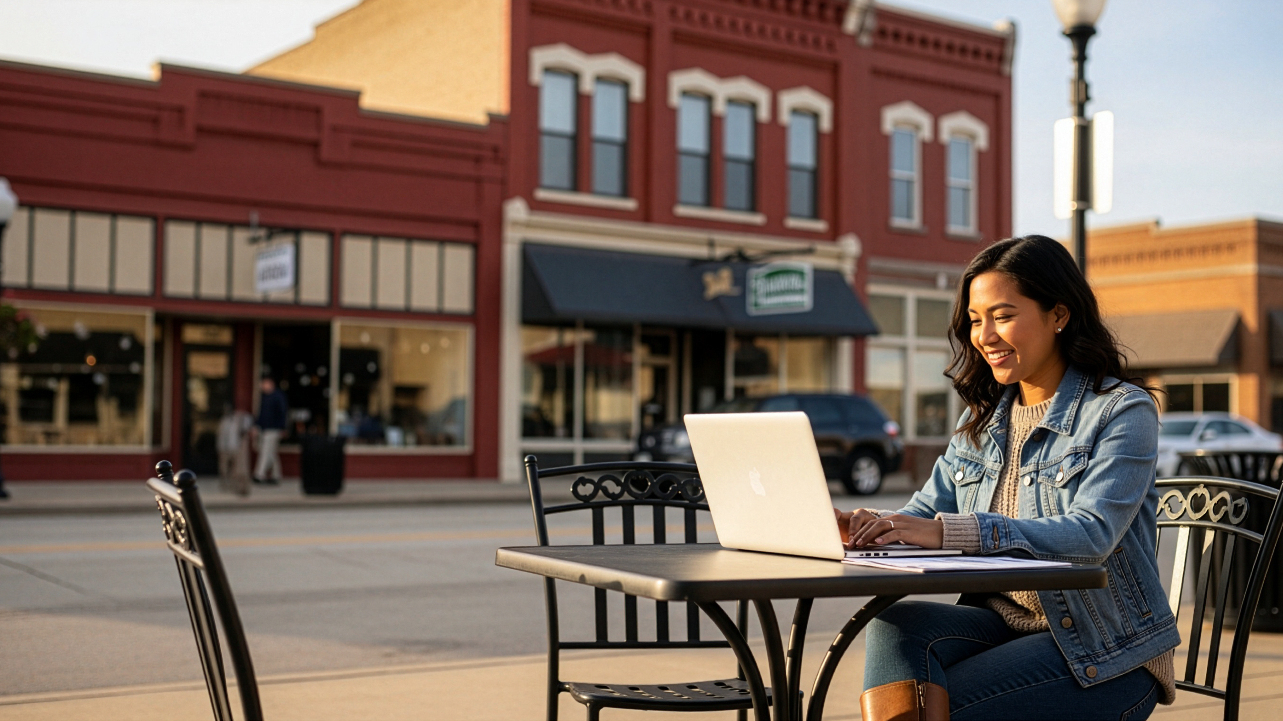 woman in a city of Iowa working on forming an LLC