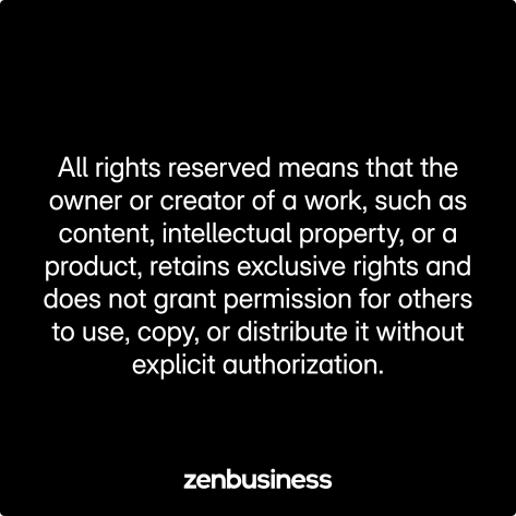 all rights reserved defined