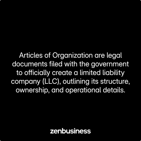 articles of organization defined