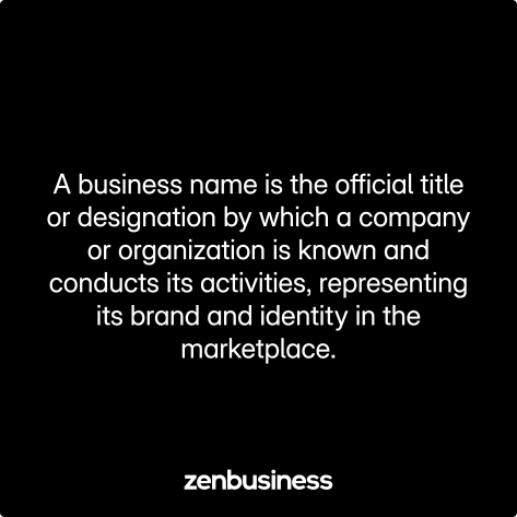 business name defined