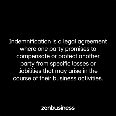 indemnification defined