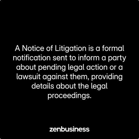 notice litigation defined