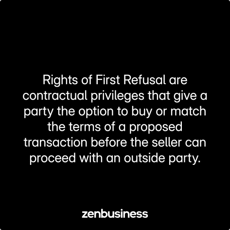 rights of first refusal defined
