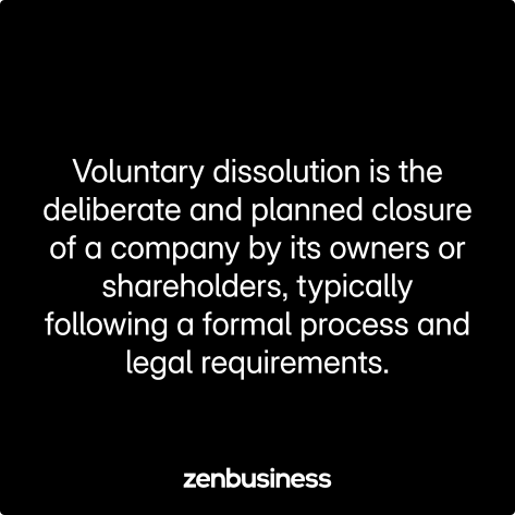 voluntary dissolution defined