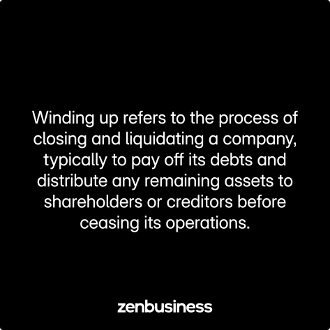 winding up mean defined