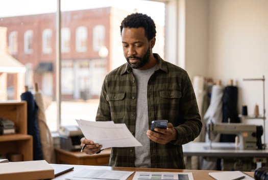 Business owner comparing Inc Authority and Incorporate.com