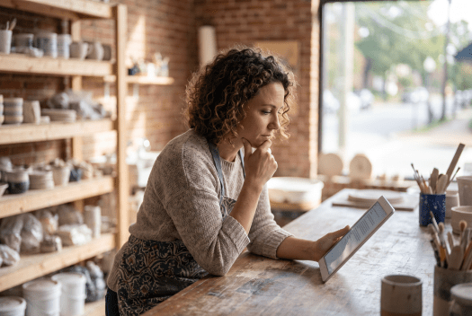 Business owner comparing MyCompanyWorks and LegalZoom