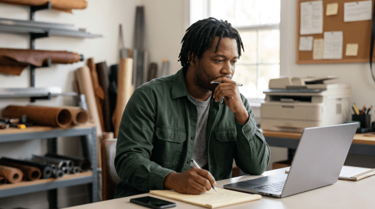 Business owner reviewing InCorp registered agent service
