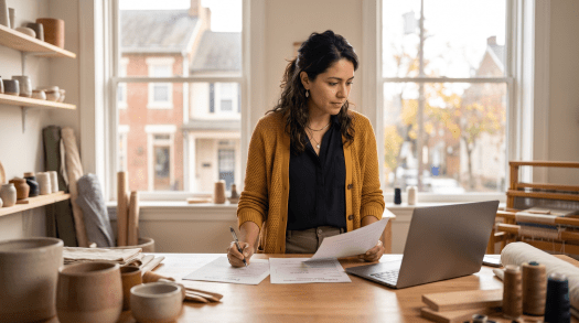 Business owner working on a Delaware S corporation