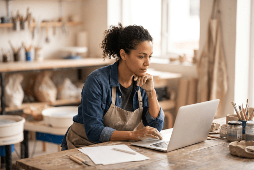 Business owner reading a LegalZoom LLC services review