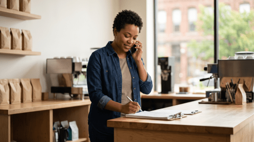 Business owner working on a Michigan S corporation