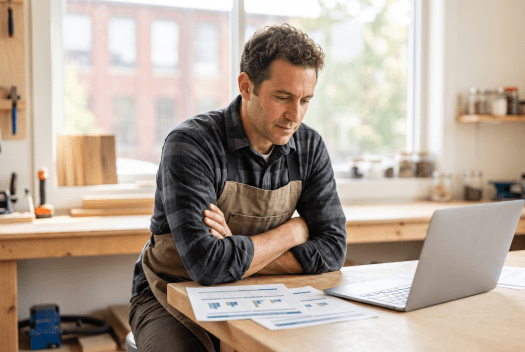 New business owner reviewing FileNow's LLC formation service