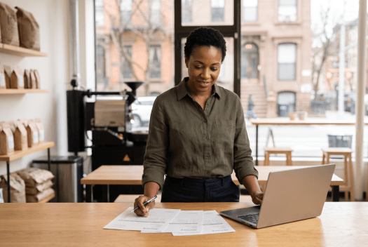 Business owner working on a New York S corporation