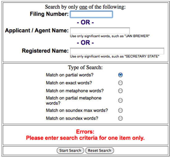 Arizona Secretary of State Business Search AZ Business Search