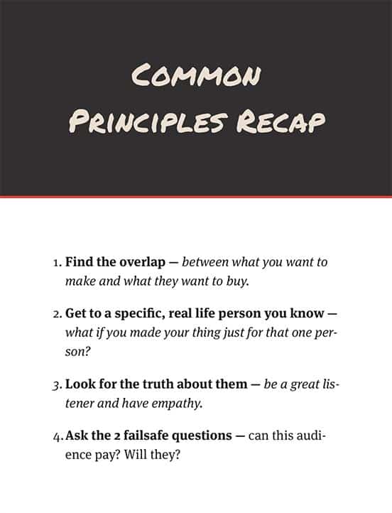 Takeaway page from our guide to defining your audience