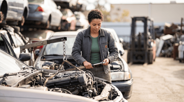 Auto salvage yard owner starting a business.