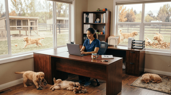 Dog breeder registering a dog breeding business as an LLC from home office