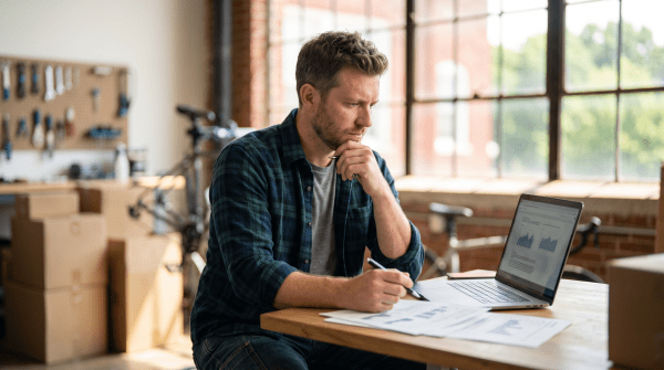 Business owner reviewing LegalZoom registered agent service