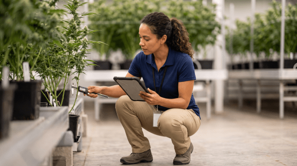 Cannabis compliance owner starting a business.