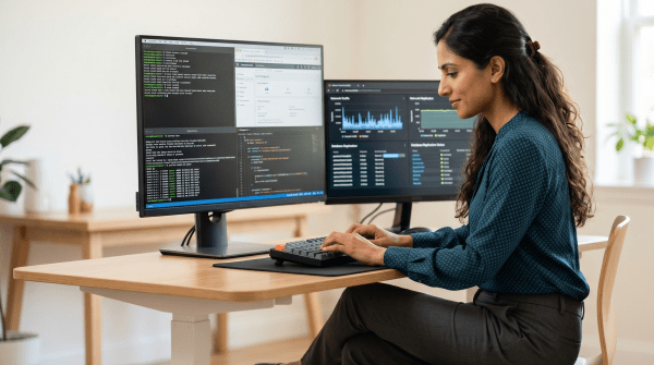 Cloud migration specialist migrating a client’s data to cloud computing platforms