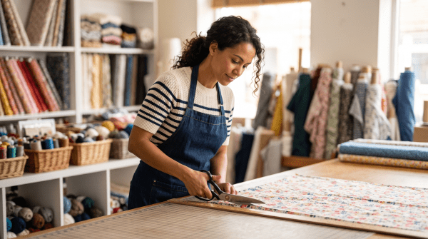 Craft and fabric supply owner starting a business.