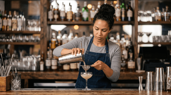 Craft cocktail bar owner starting a business.