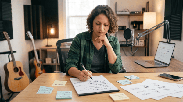 Music composition business owner creating LLC name ideas