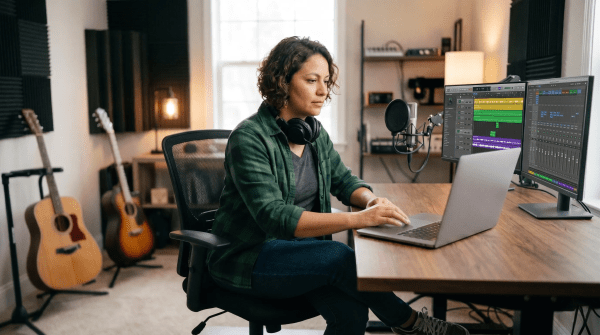 Custom jingle and music composition service owner creating an LLC for a music production business
