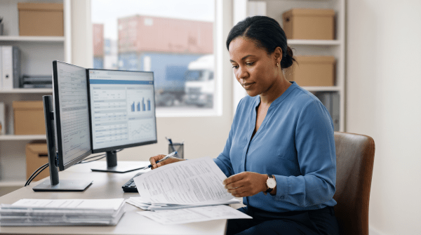 Customs brokerage owner starting a business.