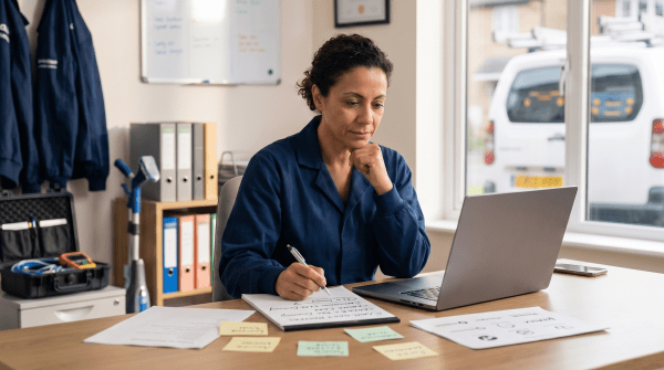 Data center cleaning owner brainstorming business name ideas