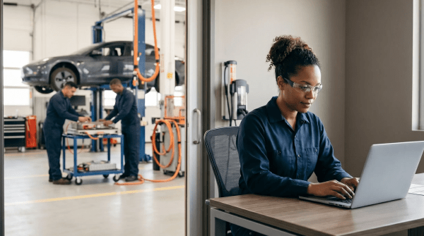 EV and hybrid repair shop owner forming their LLC