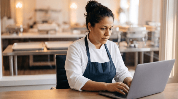Event catering business owner creating an LLC for a catering and food service company
