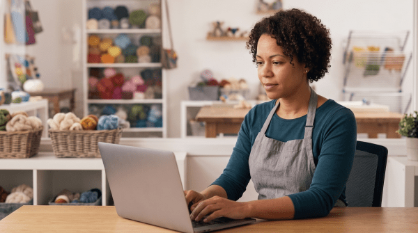 Felting studio owner forming their LLC