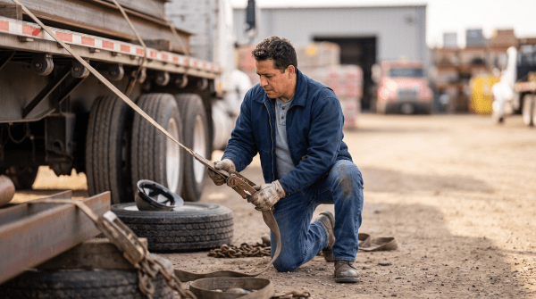 Flatbed trucking owner working on their new business idea