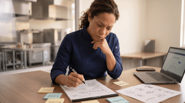 Food consulting business owner creating LLC business name ideas