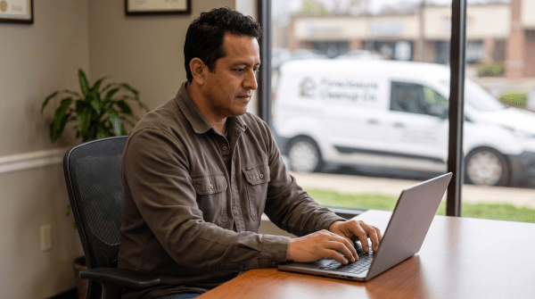 Foreclosure cleanup business owner forming their LLC
