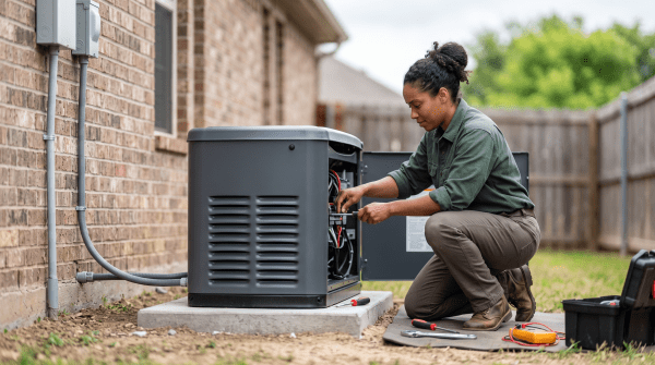 Generator installation owner starting a business.