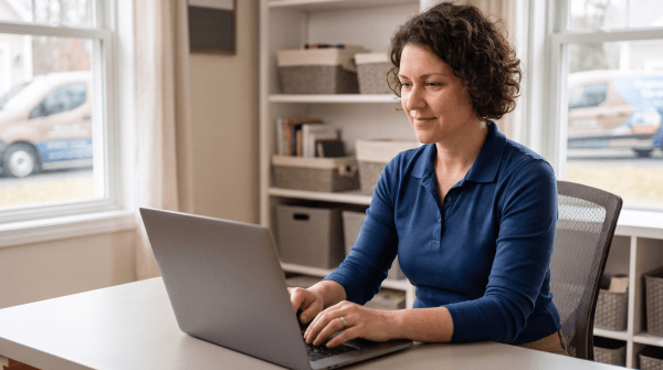 Home decluttering business owner forming their LLC