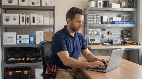Home security installation service owner forming their LLC