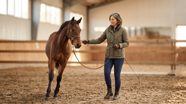 Horse training owner working on their new business