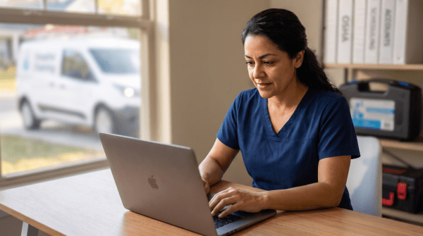 Hospital cleaning business owner forming their LLC