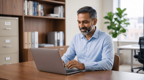 HR consultant starting a human resources business LLC from desk