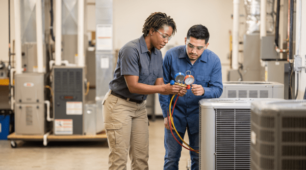 HVAC training school owner starting a business.