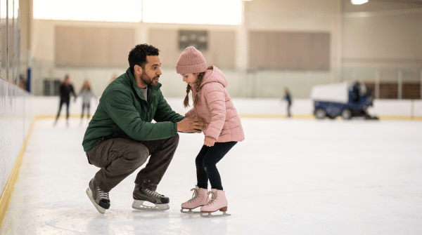 Ice skating rink owner working on their new business idea