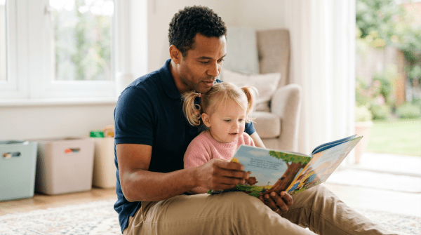 In-home babysitter caring for children at a trusted childcare and babysitting service