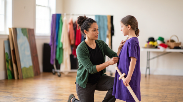 Kids theater program owner working on their new business idea