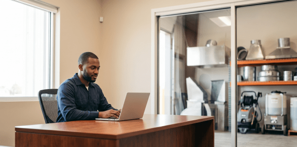 Starting a kitchen exhaust cleaning business LLC from a desk workspace
