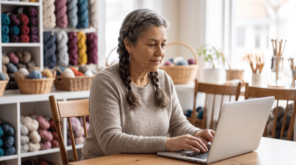 Knitting and crochet classes business owner forming their LLC